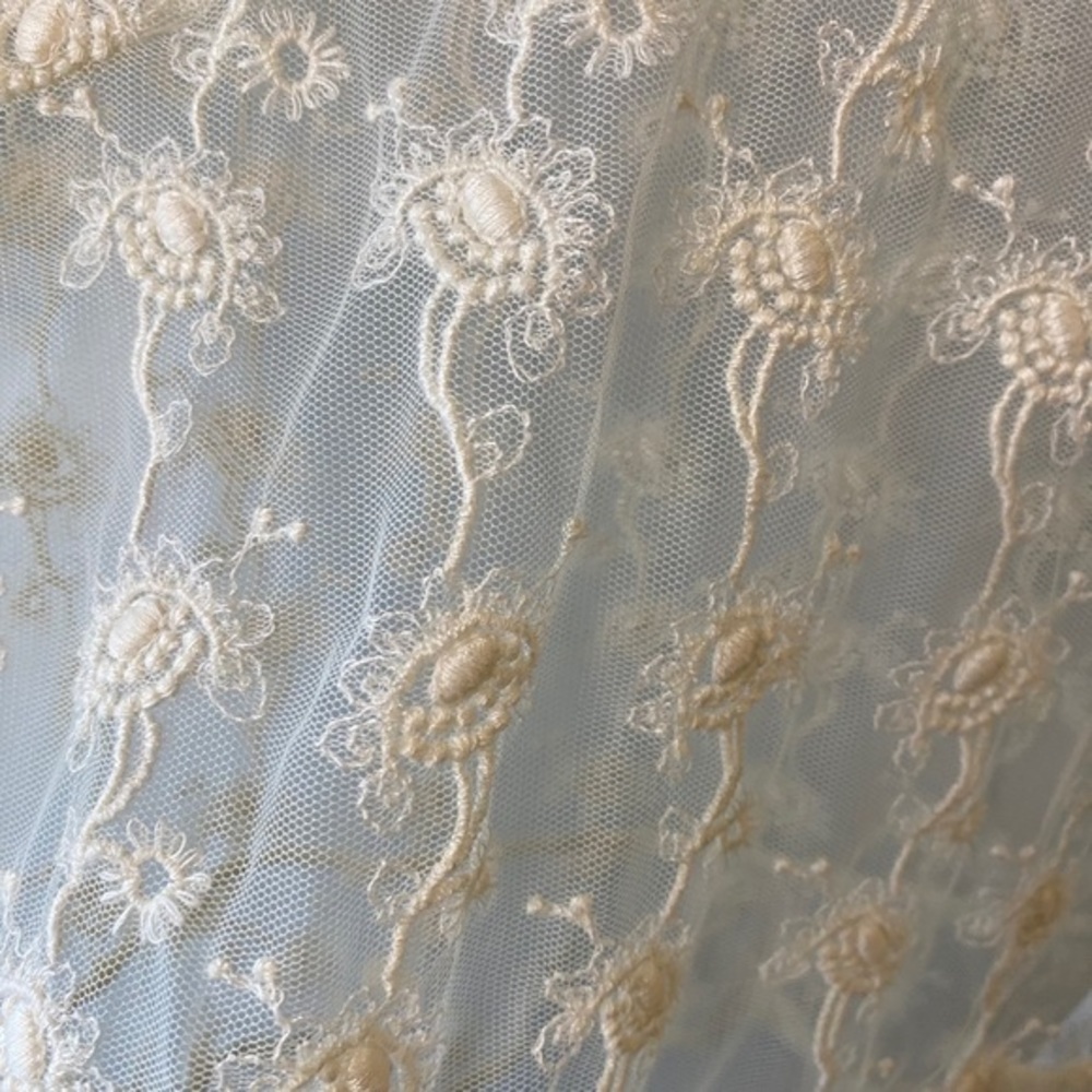 All Saints Sheer Lace Top Lula Nisha Top cream color size 4 - Picture 10 of 12